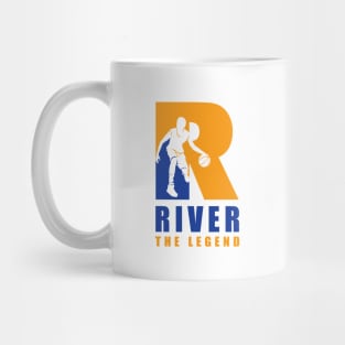 River Custom Player Basketball Your Name The Legend Mug